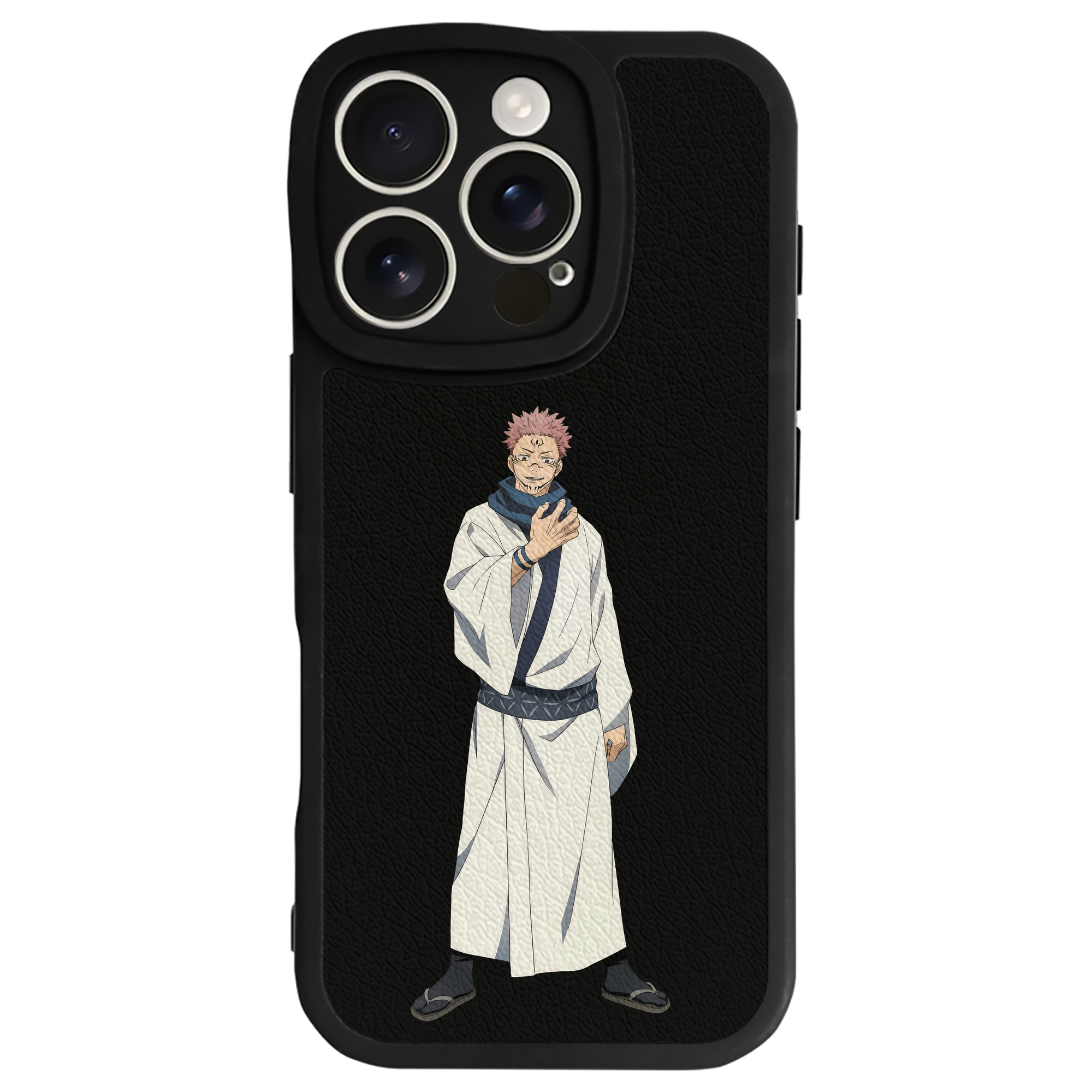 （画像用） 呪術廻戦 Jujutsu Kaisen 【iPhone 16シリーズ対応】シリコンスマホケース（レザー調） 材質：シリコン